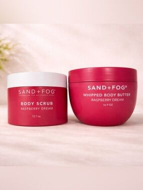 Sand + Fog Raspberry Dream Body Scrub & Whipped Body Butter bundle